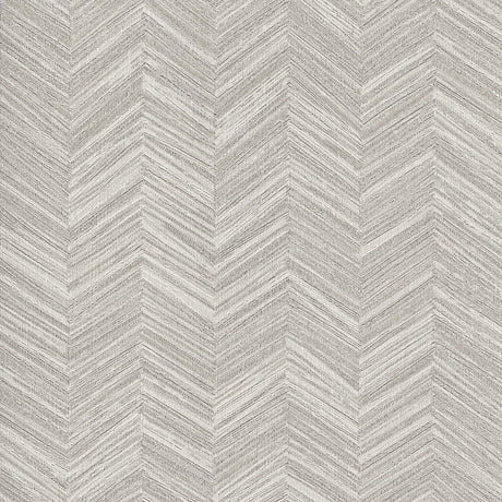 York Light Grey Raised Chevron Grey Wallpaper
