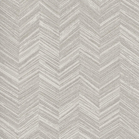 York Light Grey Raised Chevron Grey Wallpaper