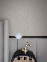 York Light Grey Raised Chevron Grey Wallpaper