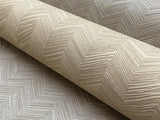 York Beige Raised Chevron Beige Wallpaper