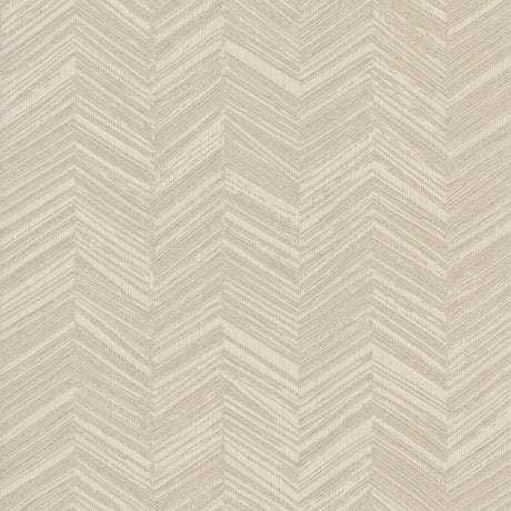 York Beige Raised Chevron Beige Wallpaper