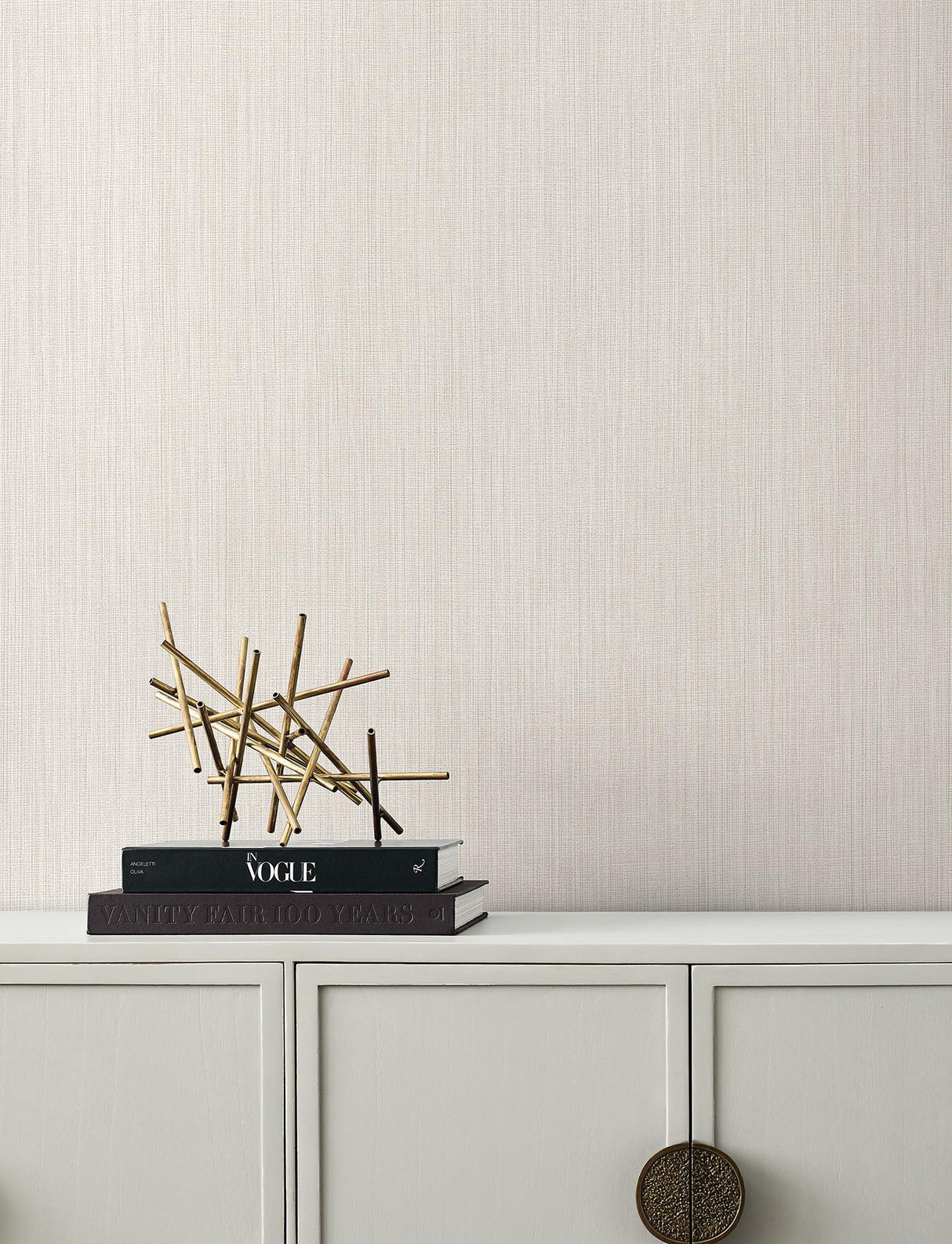 York Linen Paloma Texture Beige Wallpaper