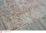 Exquisite The Met X Exquisite Rugs Antique Loom Rust/Blue Area Rug 0.02'X9.0' Rug