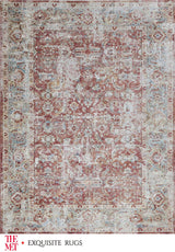 Exquisite Rugs The Met X Exquisite Rugs Antique Loom 5594 Rust/Blue 9' x 12' Area Rug