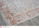 Exquisite The Met X Exquisite Rugs Antique Loom Blue/Rust Area Rug 0.02'X10.0' Rug