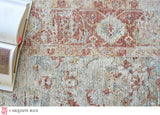 Exquisite The Met X Exquisite Rugs Antique Loom Blue/Rust Area Rug 0.02'X10.0' Rug