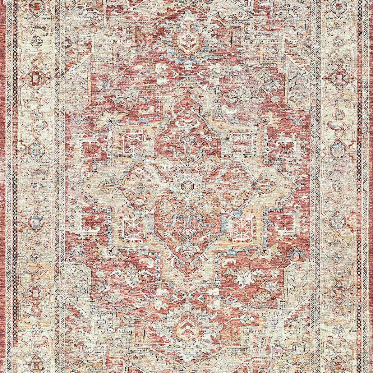 Large Rust Beige Rug Exquisite Rugs The Met X Exquisite Rugs Antique Loom 5600 Rust/Beige 1 ...