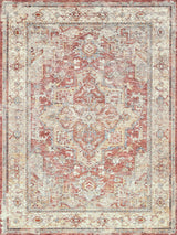 Exquisite Rugs Antique Loom 5600 Rust/Beige Polyester powerloom 15' x 12' Area Rug