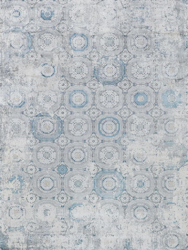 Exquisite Rugs The Met X Exquisite Rugs Legacy 5662 Ivory/Blue 12' x 15' Area Rug