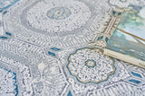 Exquisite Rugs Legacy 5662 Ivory/Blue Acrylic/Viscose powerloom 15' x 12' Area Rug