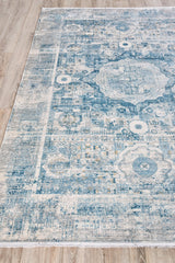 Exquisite Rugs The Met X Exquisite Rugs Legacy 5663 Blue/Ivory 8' x 10' Area Rug