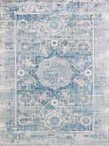 Exquisite Rugs The Met X Exquisite Rugs Legacy 5663 Blue/Ivory 8' x 10' Area Rug
