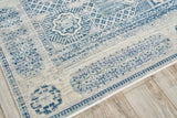 Exquisite Rugs The Met X Exquisite Rugs Vintage Looms 5670 Light Blue/Blue 1' x 1.5' Area Rug