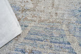 Exquisite Rugs Vintage Looms 5673 Light Blue/Beige Polyester powerloom 1.5' x 1' Area Rug