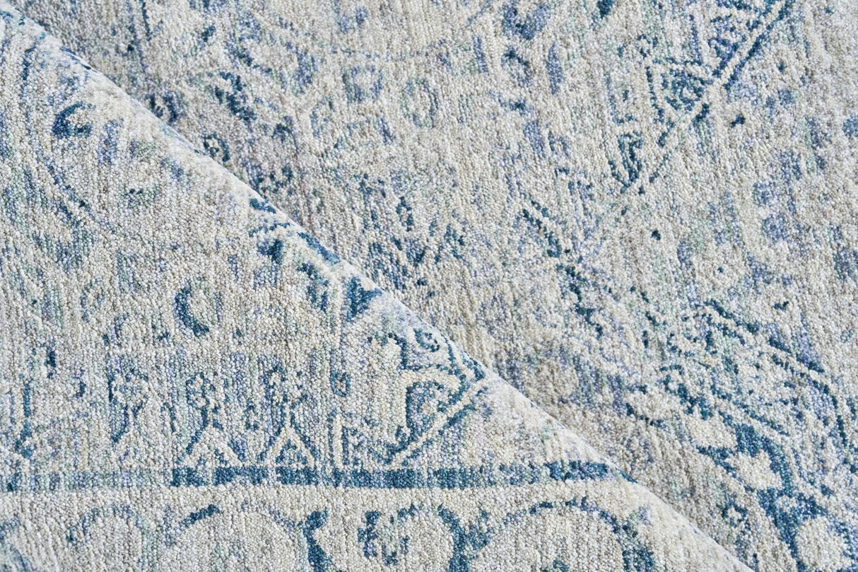 Exquisite Rugs The Met X Exquisite Rugs Vintage Looms 5674 Light Blue/Blue 12' x 15' Area Rug