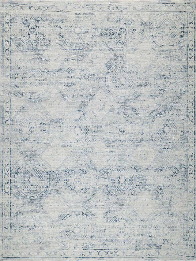 Exquisite Rugs The Met X Exquisite Rugs Vintage Looms 5674 Light Blue/Blue 8' x 10' Area Rug