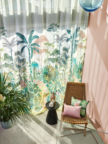 Harlequin Black Earth/Tranquility Harlequin Sheers I Fabric