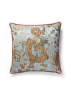 Scalamandre Dragon Tableau Copper Sky Pillow