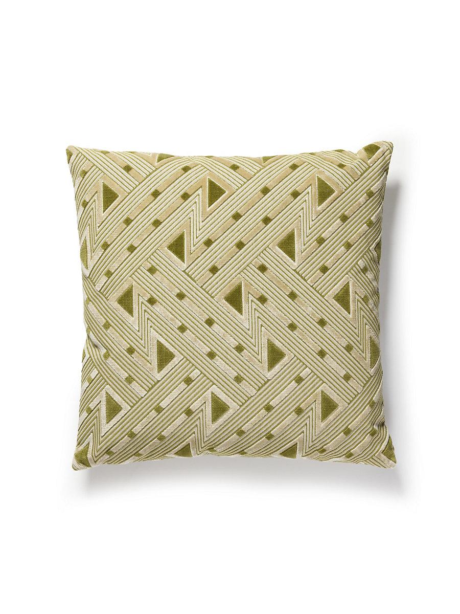 Scalamandre Kasai Velvet 22 X 22 - Aloe Decorative Pillow