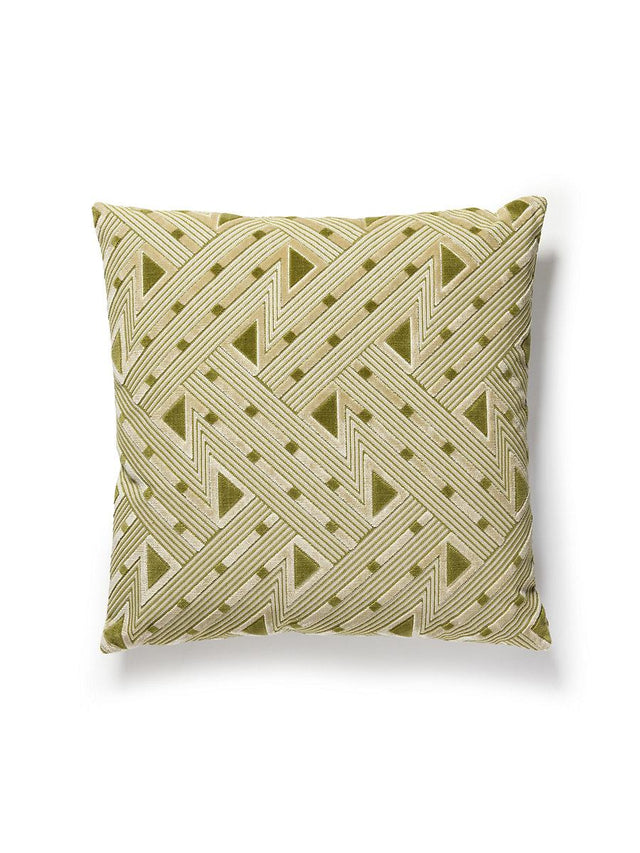 Scalamandre Kasai Velvet 22 X 22 - Aloe Decorative Pillow
