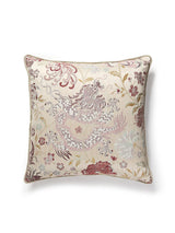 Scalamandre Dragon Tableau 22 X 22 - Winter Rose Decorative Pillow