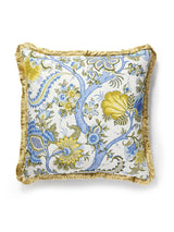 Scalamandre Met Palampore/Linley 24 X 24 - Sky And Sunlight Decorative Pillow