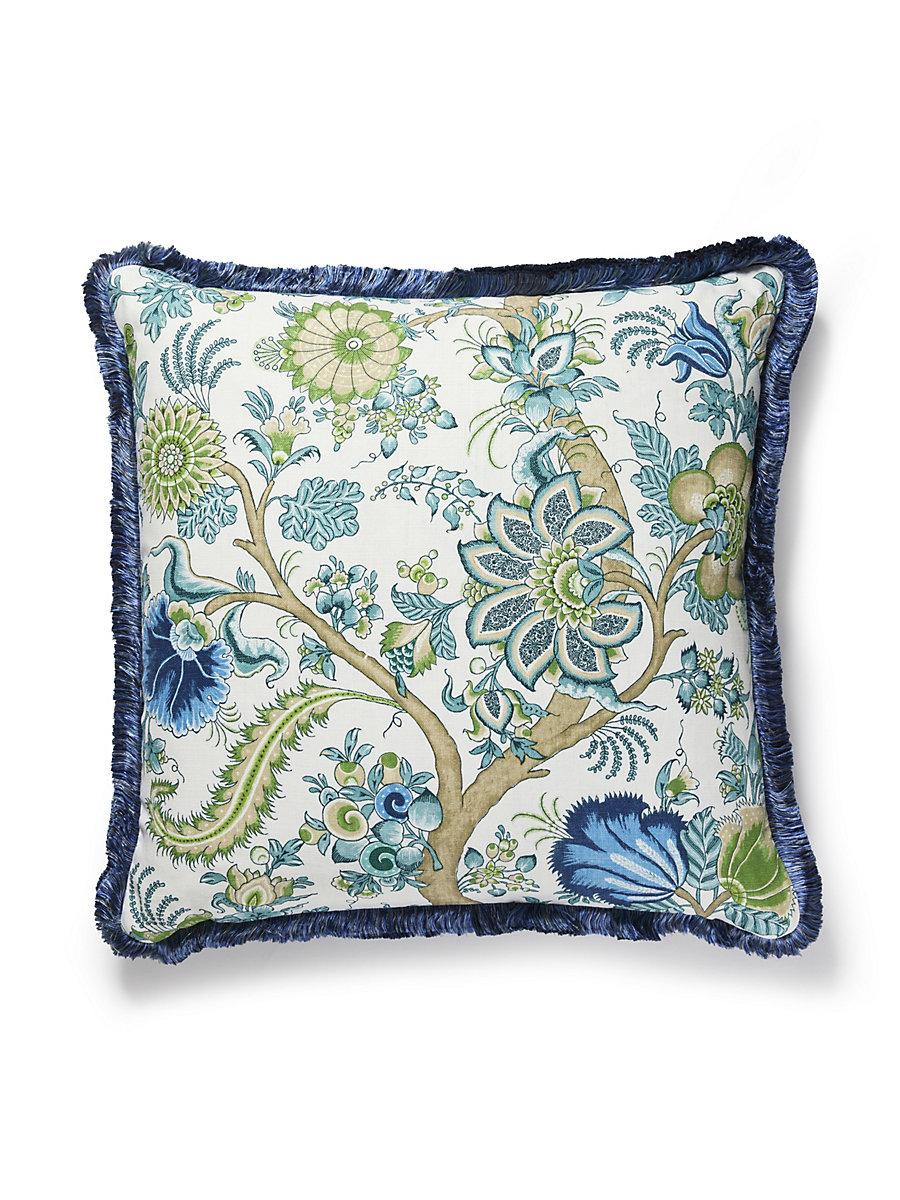 Scalamandre Met Palampore/Linley 24 X 24 - Aegean Decorative Pillow