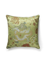 Scalamandre Dragon Tableau 22 X 22 - Spring Multi Decorative Pillow