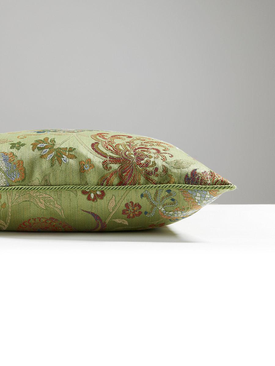 Scalamandre Dragon Tableau 22 X 22 - Spring Multi Decorative Pillow