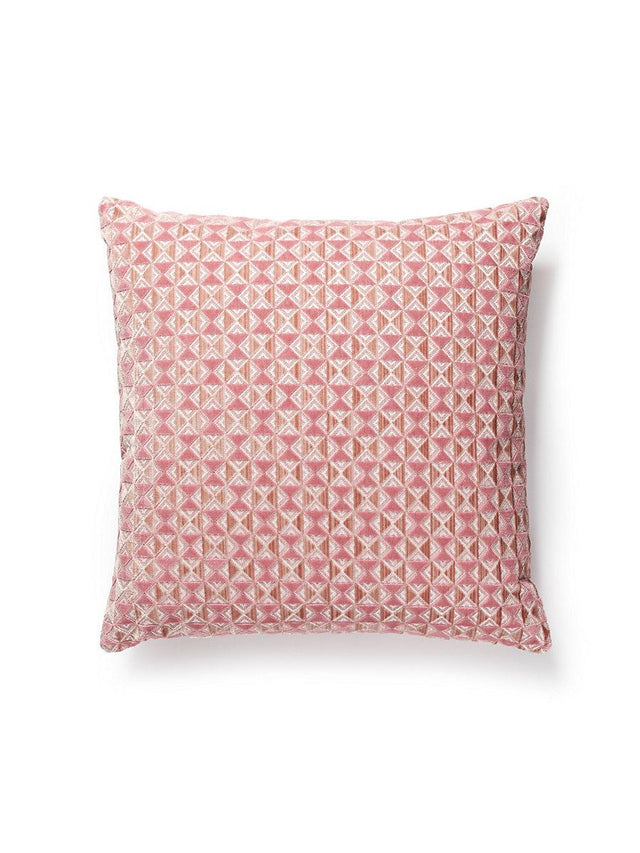 Scalamandre Parlor Velvet 22 X 22 - Sorbet Decorative Pillow