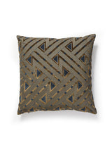 Scalamandre Kasai Velvet 22 X 22 - Dark Walnut Decorative Pillow