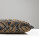 Scalamandre Kasai Velvet 22 X 22 - Dark Walnut Decorative Pillow