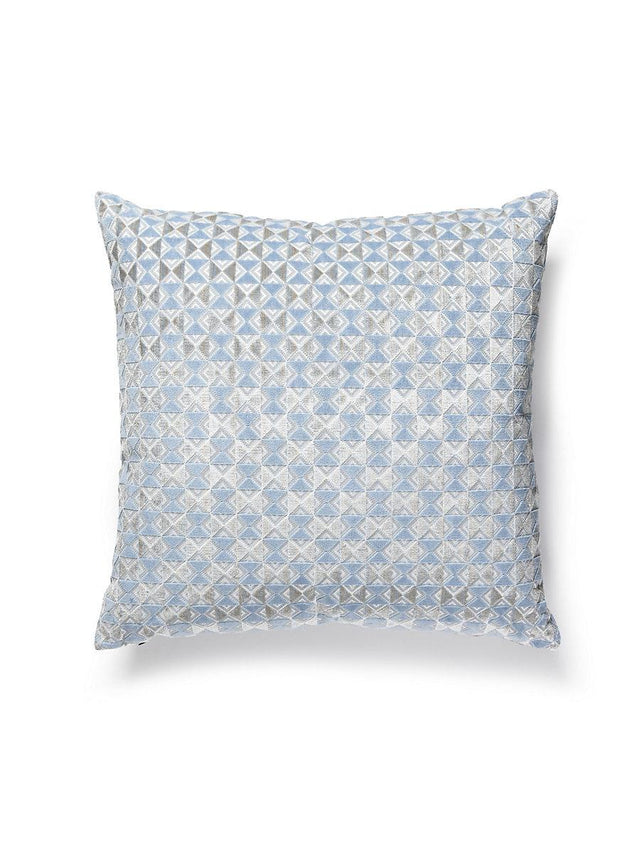 Scalamandre Parlor Velvet 22 X 22 - Bluebell Decorative Pillow