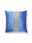 Scalamandre Amarna/Olympia Taffeta 22 X 22 - Nile Blue / Azure Decorative Pillow