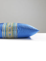 Scalamandre Amarna/Olympia Taffeta 22 X 22 - Nile Blue / Azure Decorative Pillow