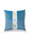 Scalamandre Reine/Linley Velvet Gold And Blue / Soldier Blue Pillow