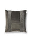Scalamandre Saxony/Strie Velvet 22 X 22 - Sterling / Titanium Decorative Pillow