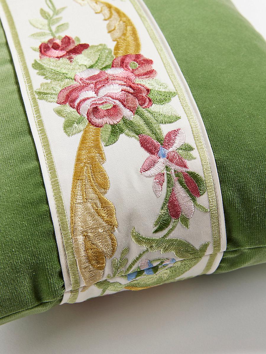 Scalamandre Reine/Linley 22 X 14 - Multi Bloom / Seamist Decorative Pillow