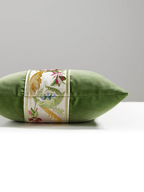 Scalamandre Reine/Linley 22 X 14 - Multi Bloom / Seamist Decorative Pillow