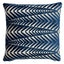 Schumacher Silver Blue 20" x 20" Zebra Velvet Pillow