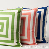 Schumacher Roxbury I/O Coral 20" x 20" Pillow