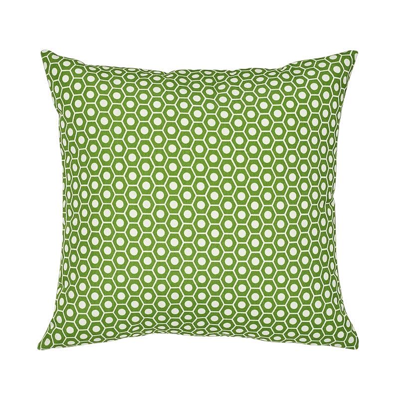 Schumacher Green 16" x 16" Queen B I/O Pillow