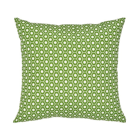Schumacher Green 16" x 16" Queen B I/O Pillow