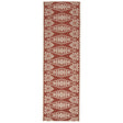 Schumacher Rust 3' x 10' Seema Indoor/Outdoor Rug
