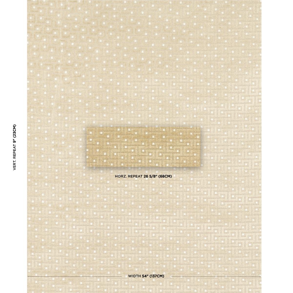 Schumacher Lalano Linen Velvet Gold Patina Fabric