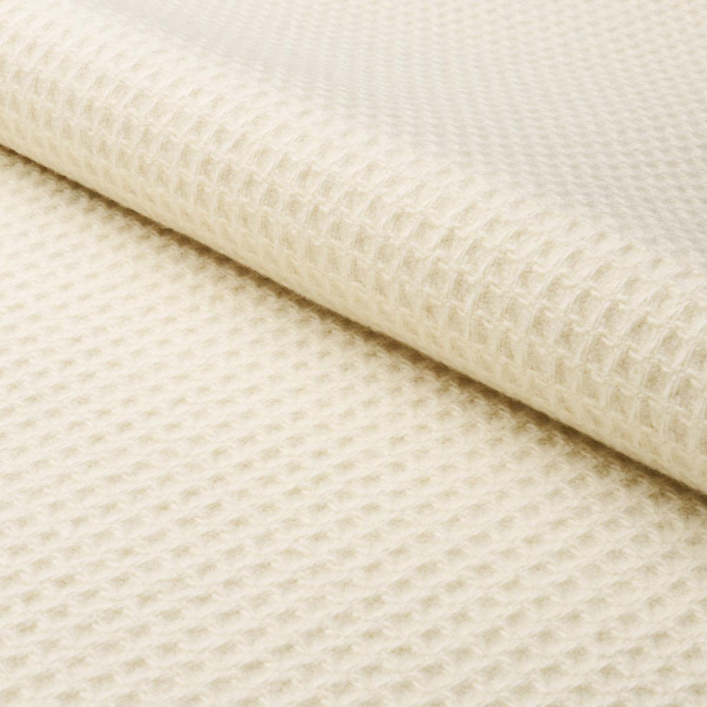 Schumacher Walden Wool Texture Ivory Fabric