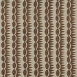 Schumacher Dagger Stripe Brown On Natural Fabric