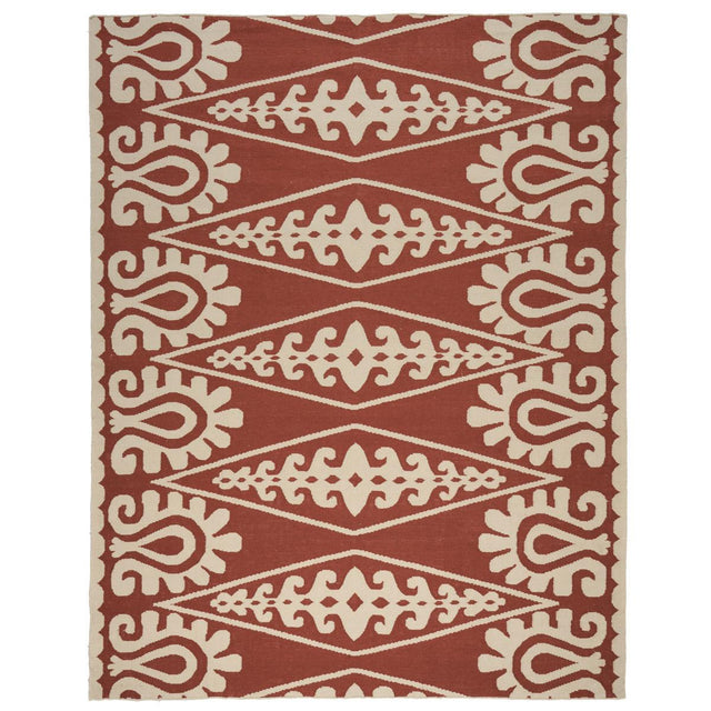 Schumacher Rust 9' x 12' Seema Indoor/Outdoor Rug
