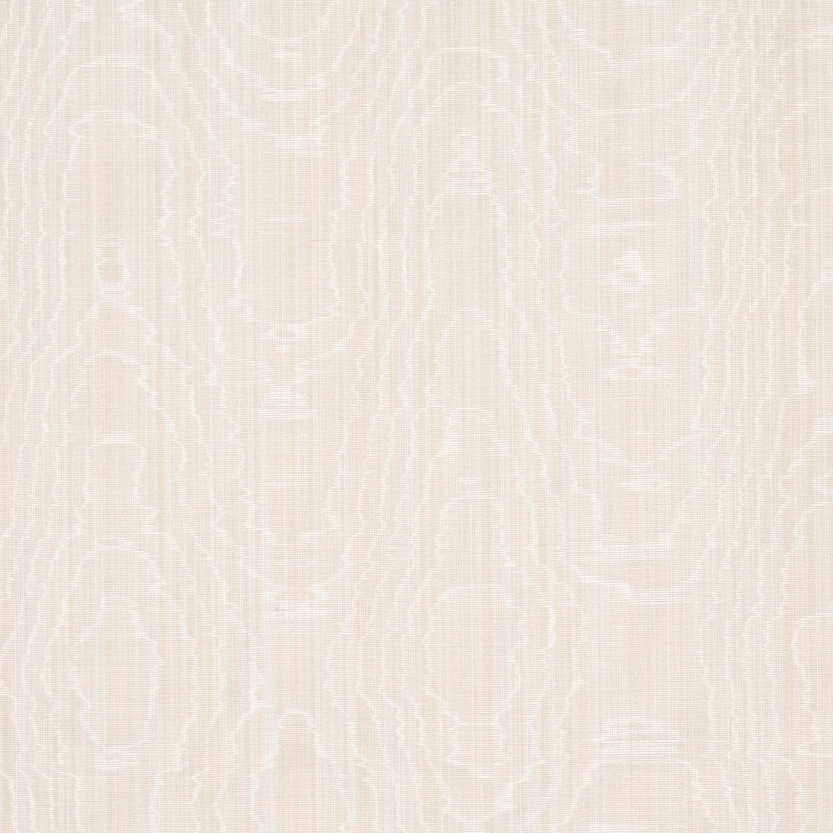 Schumacher Beau Cotton Linen Moir Oyster Fabric