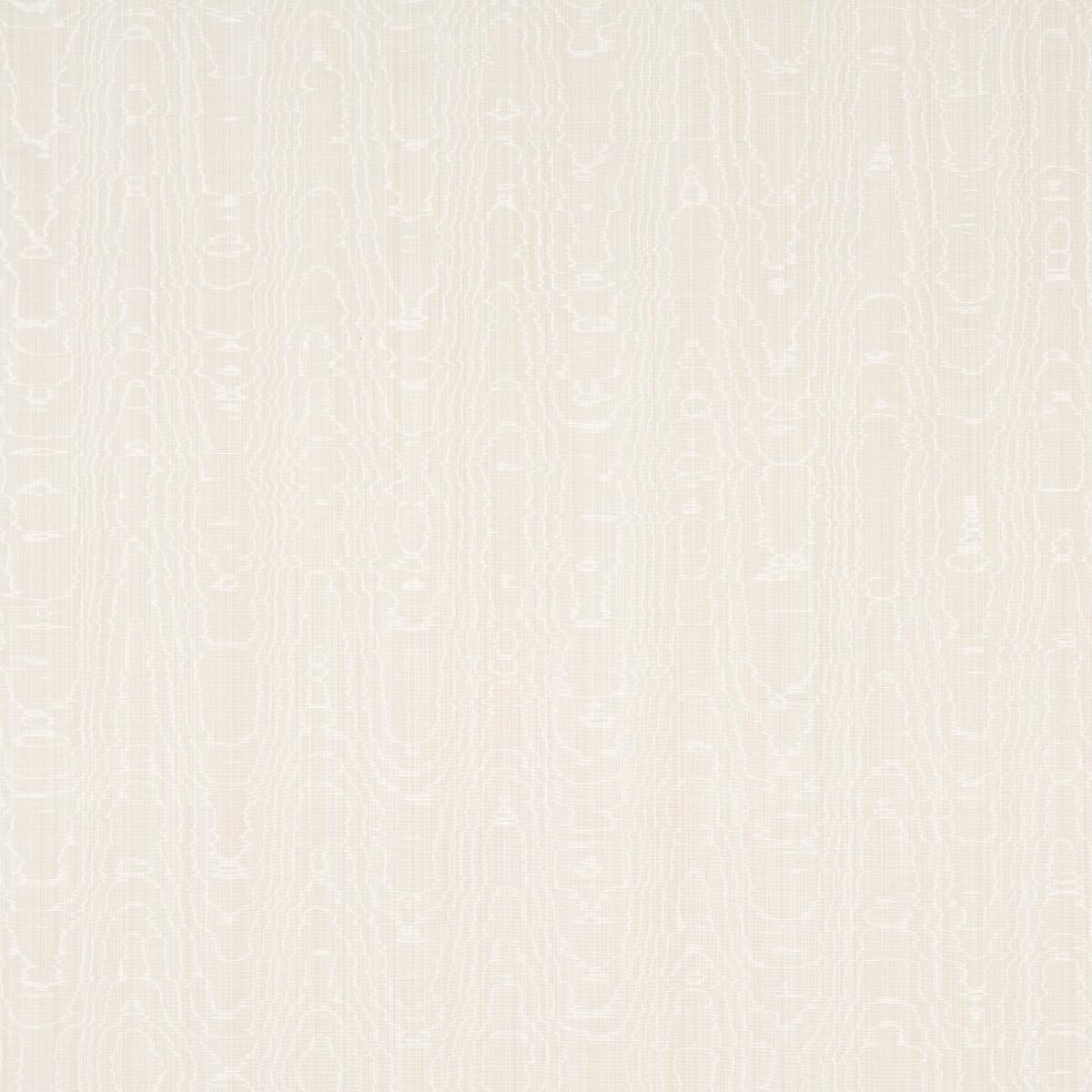 Schumacher Beau Cotton Linen Moir Oyster Fabric